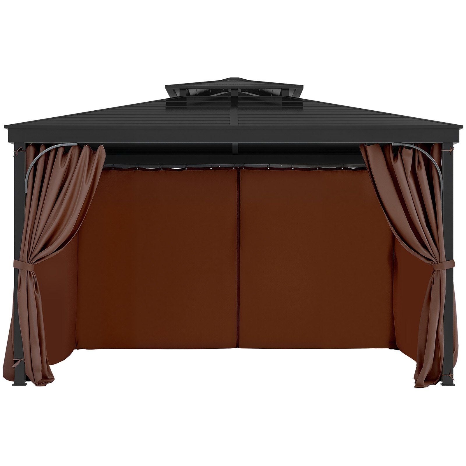 Gazebo Curtains Outdoor, Fit Most 2840 x 2840 x 2110 mm Gazebos, 4-Panel Sidewall Gazebo Privacy Curtains V952-SMLTCL10FT10KOIO4V0