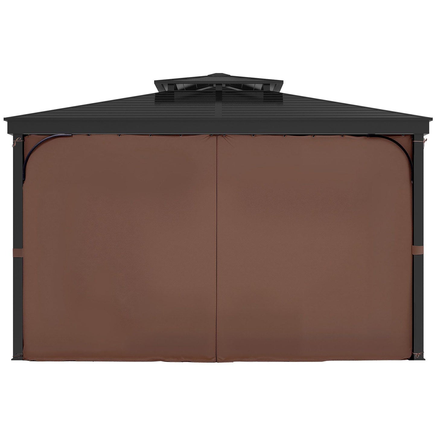 Gazebo Curtains Outdoor, Fit Most 2840 x 2840 x 2110 mm Gazebos, 4-Panel Sidewall Gazebo Privacy Curtains V952-SMLTCL10FT10KOIO4V0