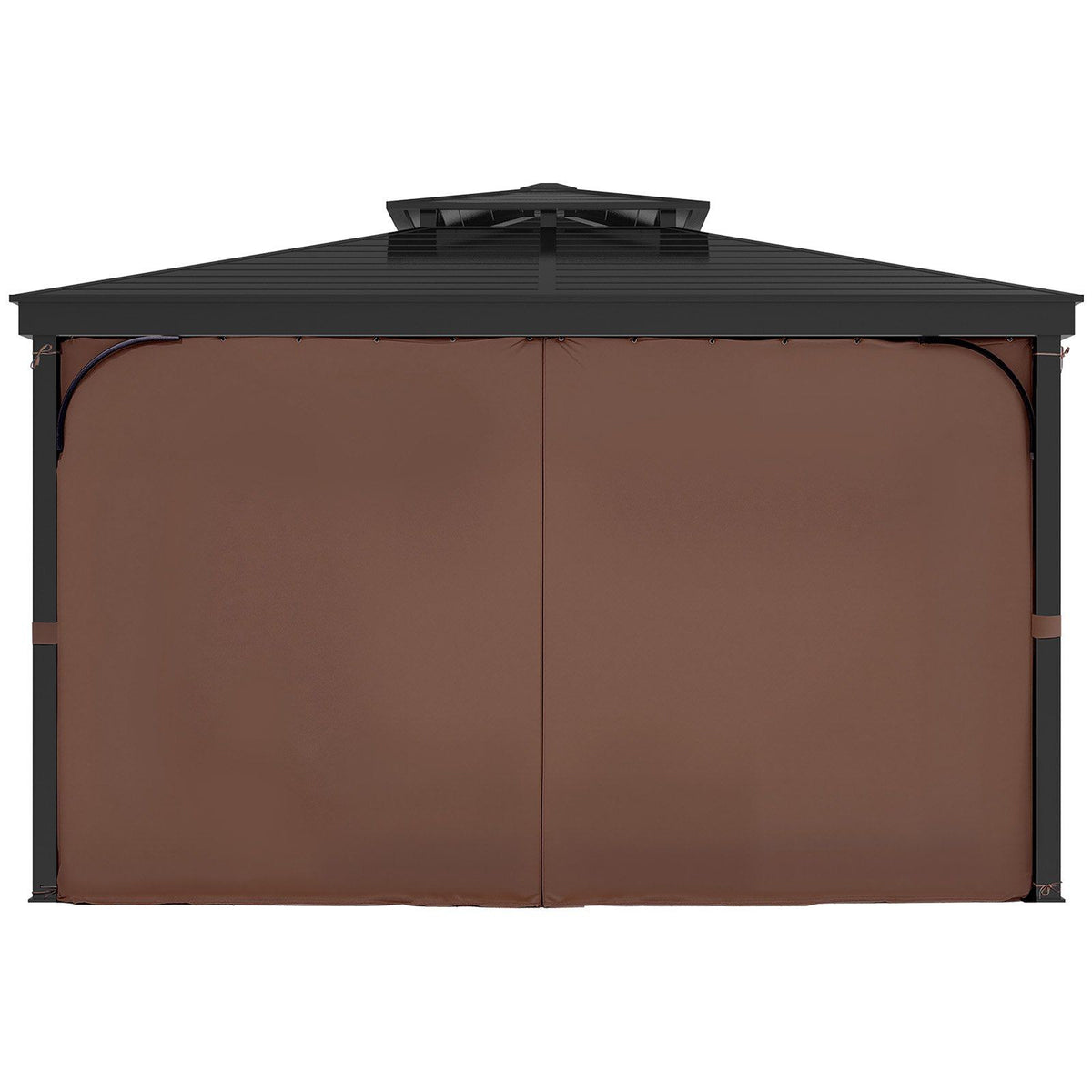 Gazebo Curtains Outdoor, Fit Most 2840 x 2840 x 2110 mm Gazebos, 4-Panel Sidewall Gazebo Privacy Curtains V952-SMLTCL10FT10KOIO4V0