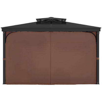 Gazebo Curtains Outdoor, Fit Most 2840 x 2840 x 2110 mm Gazebos, 4-Panel Sidewall Gazebo Privacy Curtains V952-SMLTCL10FT10KOIO4V0
