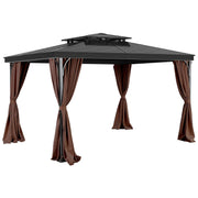 Gazebo Curtains Outdoor, Fit Most 2840 x 2840 x 2110 mm Gazebos, 4-Panel Sidewall Gazebo Privacy Curtains V952-SMLTCL10FT10KOIO4V0