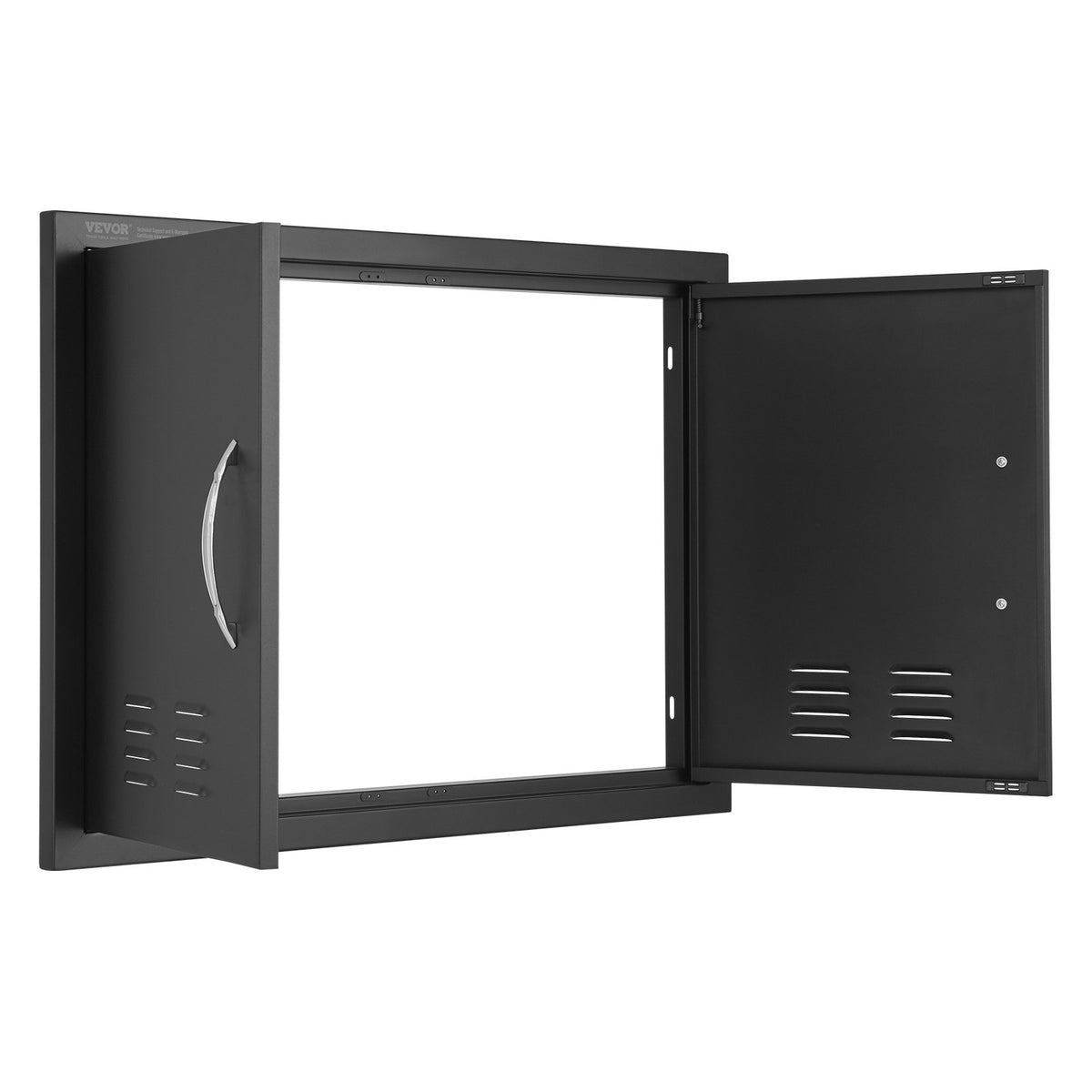 BBQ Access Door,762 x533 mm Double Outdoor Kitchen Door, Cold Plate Flush Mount Door, Wall Vertical Door with V952-SMMBSCJMHS30RL2L0V0