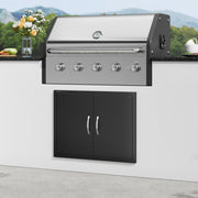 BBQ Access Door, 788x610 mm Double Outdoor Kitchen Door, Cold Plate Flush Mount Door, Wall Vertical Door with V952-SMMBSCJMHS31CL51JV0