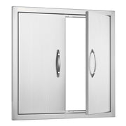 BBQ Access Door, 610x610 mm Double Outdoor Kitchen Door, Stainless Steel Flush Mount Door, Double Wall V952-SMMBSCJMYS245LWS1V0