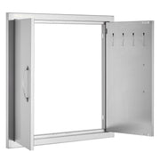 BBQ Access Door, 610x610 mm Double Outdoor Kitchen Door, Stainless Steel Flush Mount Door, Double Wall V952-SMMBSCJMYS245LWS1V0