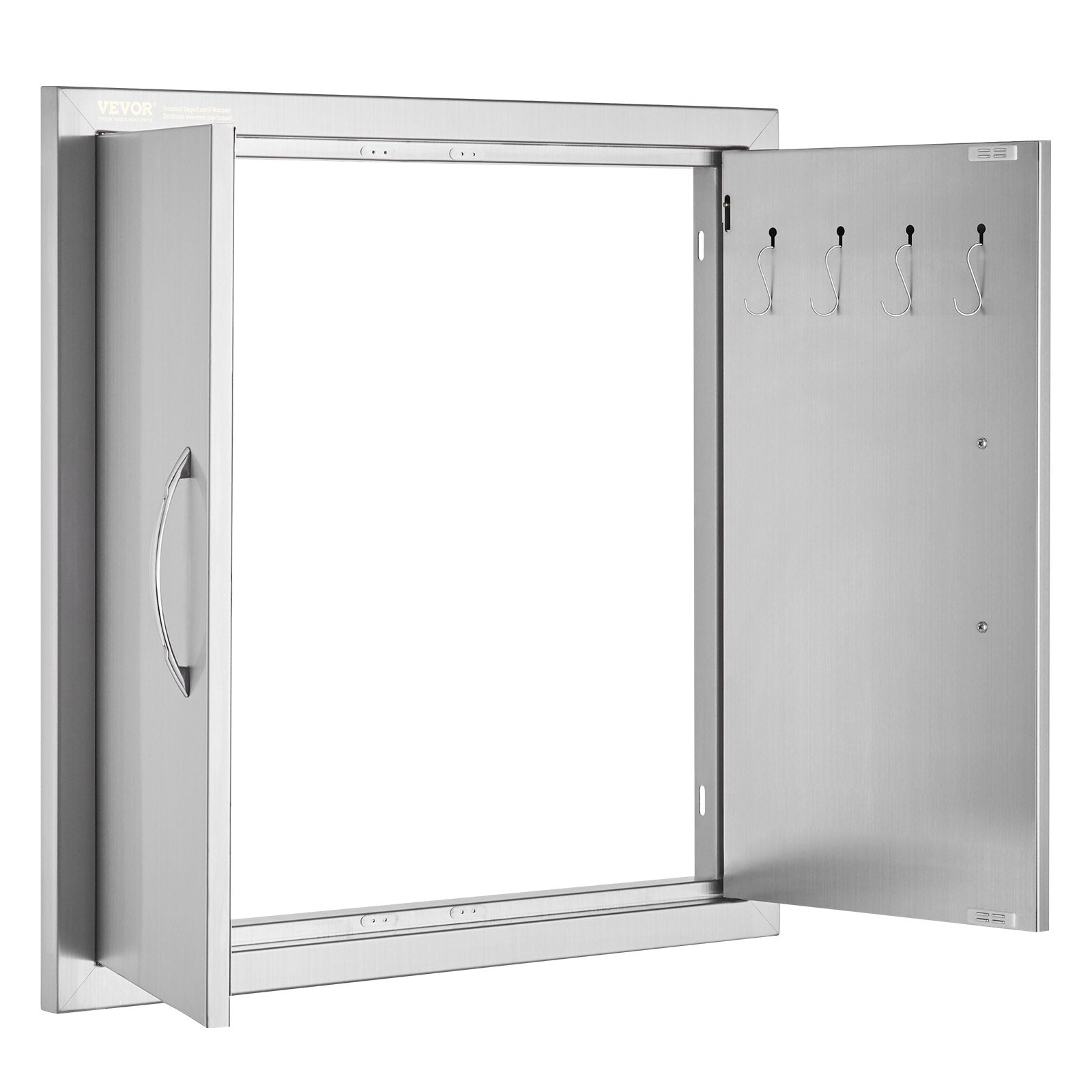 BBQ Access Door, 610x610 mm Double Outdoor Kitchen Door, Stainless Steel Flush Mount Door, Double Wall V952-SMMBSCJMYS245LWS1V0