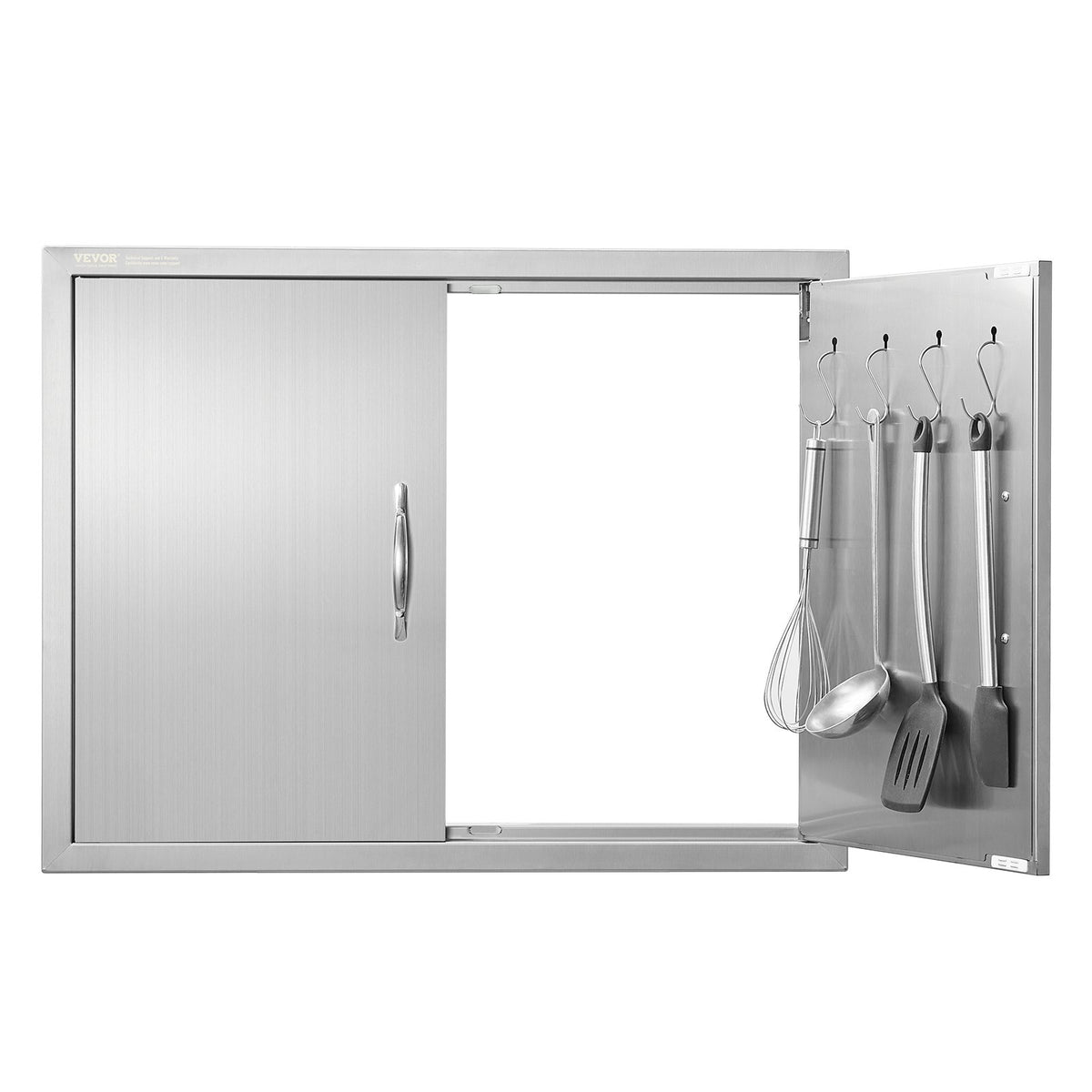 BBQ Access Door, 787x609 mm Double Outdoor Kitchen Door, Stainless Steel Flush Mount Door, Double Wall V952-SMMBSCJMYS31IPP30V0