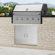 BBQ Access Door, 787x609 mm Double Outdoor Kitchen Door, Stainless Steel Flush Mount Door, Double Wall V952-SMMBSCJMYS31IPP30V0