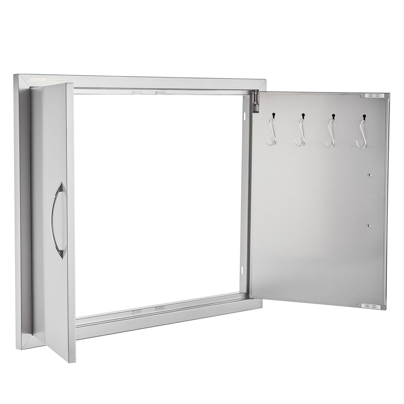BBQ Access Door, 787x609 mm Double Outdoor Kitchen Door, Stainless Steel Flush Mount Door, Double Wall V952-SMMBSCJMYS31IPP30V0