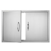 BBQ Access Door, 838x558 mm Double Outdoor Kitchen Door, Stainless Steel Flush Mount Door, Wall Vertical Door V952-SMMBSCJMYS33QVDXTV0