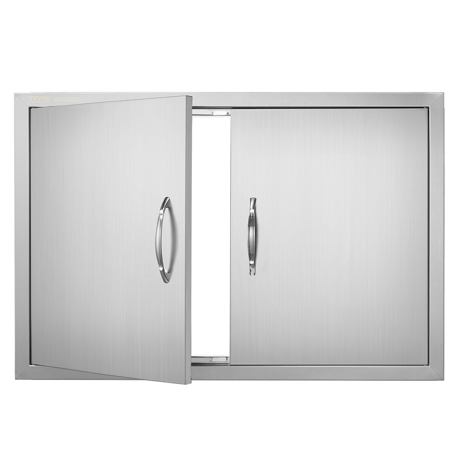 BBQ Access Door, 838x558 mm Double Outdoor Kitchen Door, Stainless Steel Flush Mount Door, Wall Vertical Door V952-SMMBSCJMYS33QVDXTV0