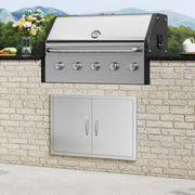 BBQ Access Door, 838x558 mm Double Outdoor Kitchen Door, Stainless Steel Flush Mount Door, Wall Vertical Door V952-SMMBSCJMYS33QVDXTV0