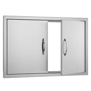 BBQ Access Door, 838x558 mm Double Outdoor Kitchen Door, Stainless Steel Flush Mount Door, Wall Vertical Door V952-SMMBSCJMYS33QVDXTV0