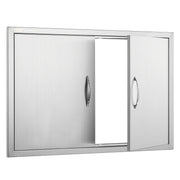 BBQ Access Door, 889x610 mm Double Outdoor Kitchen Door, Stainless Steel Flush Mount Door, Wall Vertical Door V952-SMMBSCJMYS35KPSP8V0