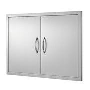 BBQ Access Door, 889x610 mm Double Outdoor Kitchen Door, Stainless Steel Flush Mount Door, Wall Vertical Door V952-SMMBSCJMYS35KPSP8V0