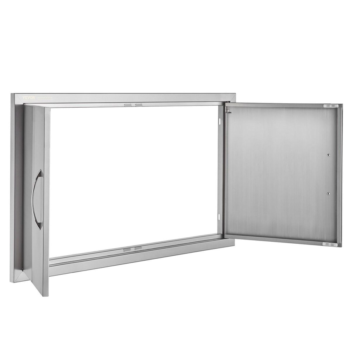 BBQ Access Door, 915x533 mm Double Outdoor Kitchen Door, Stainless Steel Flush Mount Door, Wall Vertical Door V952-SMMBSCJMYS36GACHDV0