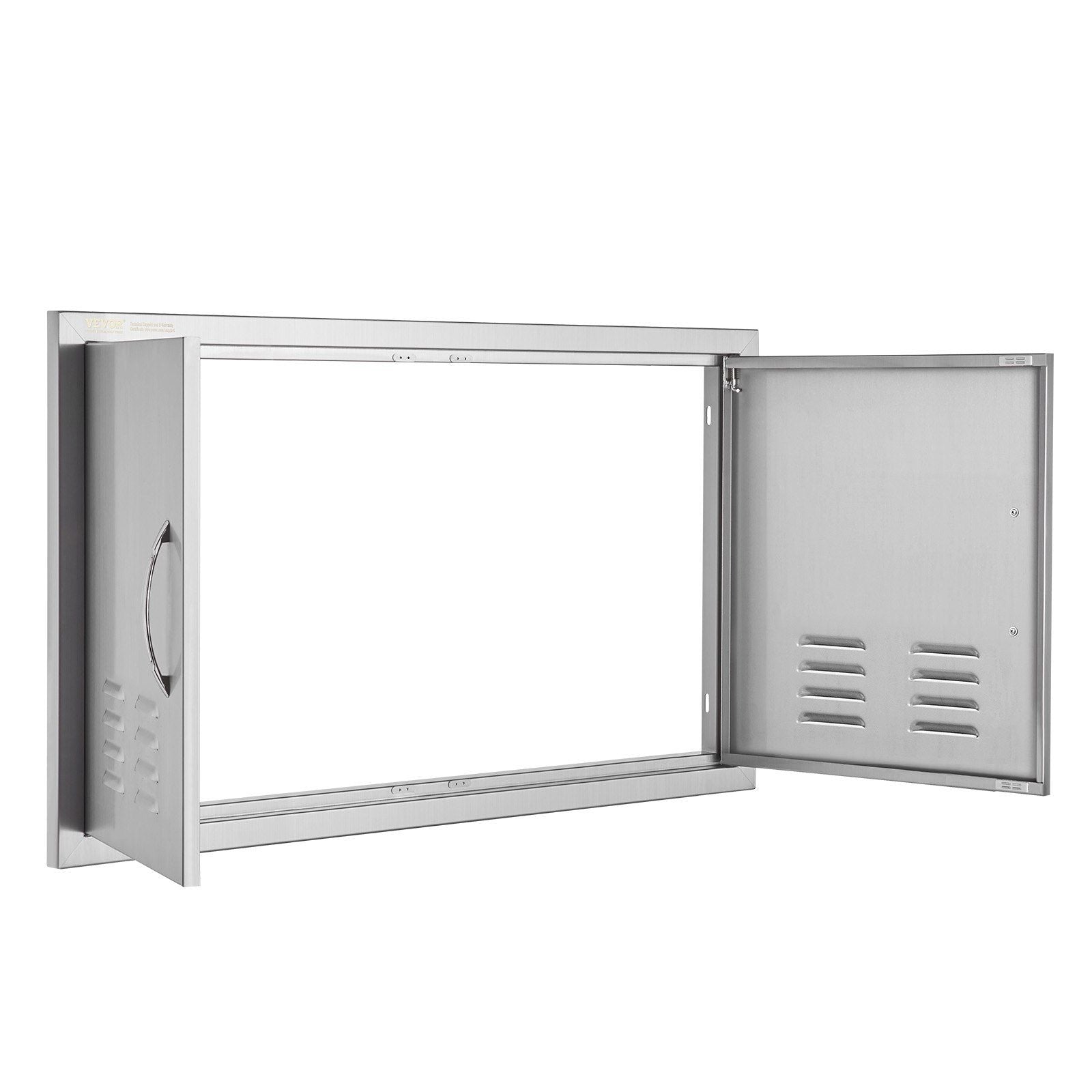 BBQ Access Door, 914x534 mm Double Outdoor Kitchen Door, Stainless Steel Flush Mount Door, Wall Vertical Door V952-SMMBSCJMYS36I3IIAV0