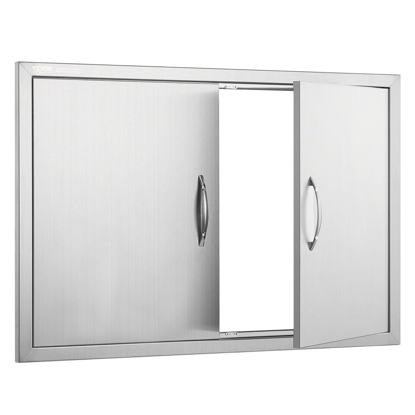 BBQ Access Door, 915x610 mm Double Outdoor Kitchen Door, Stainless Steel Flush Mount Door, Wall Vertical Door V952-SMMBSCJMYS36WMLACV0