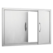 BBQ Access Door, 915x610 mm Double Outdoor Kitchen Door, Stainless Steel Flush Mount Door, Wall Vertical Door V952-SMMBSCJMYS36WMLACV0