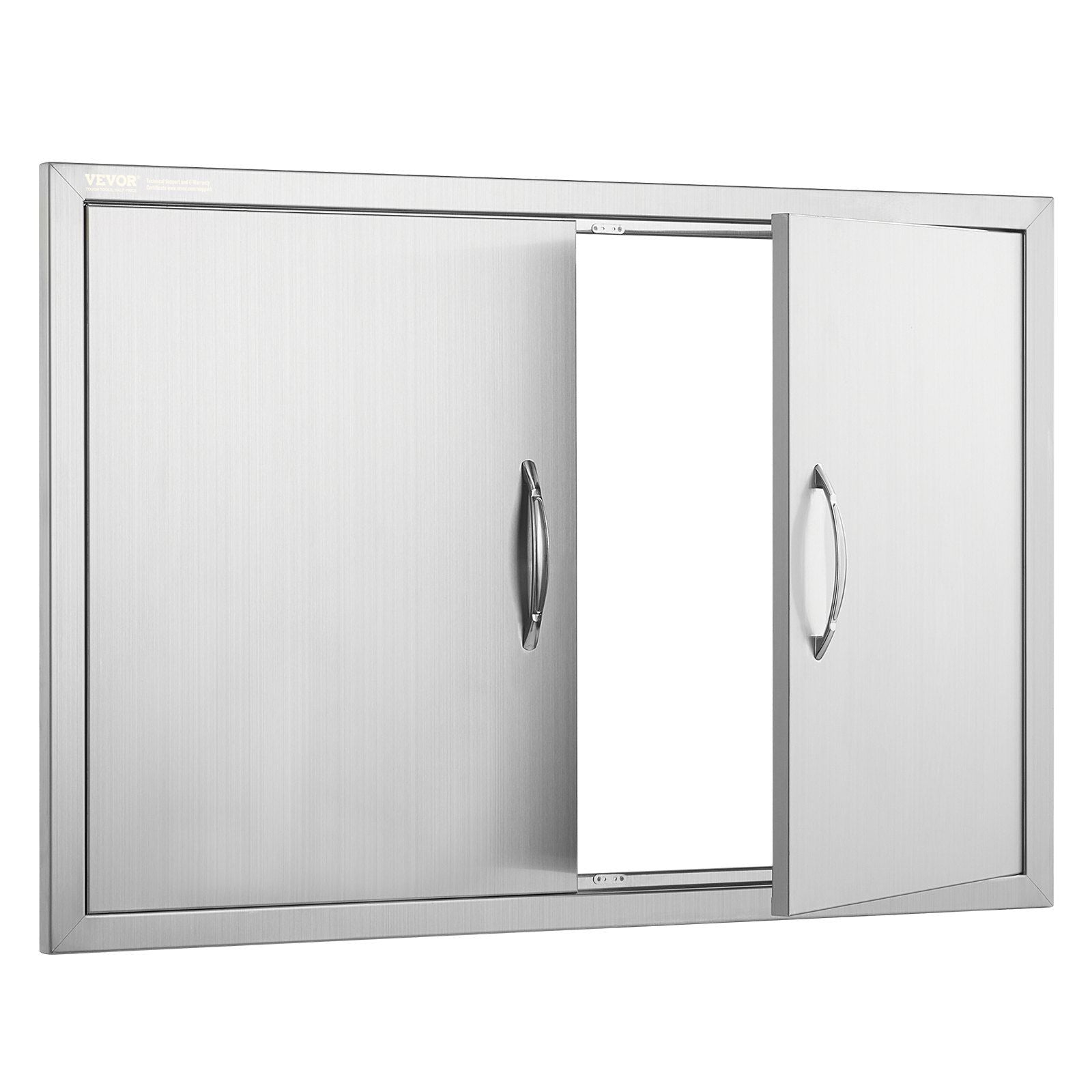 BBQ Access Door, 915x610 mm Double Outdoor Kitchen Door, Stainless Steel Flush Mount Door, Wall Vertical Door V952-SMMBSCJMYS36WMLACV0