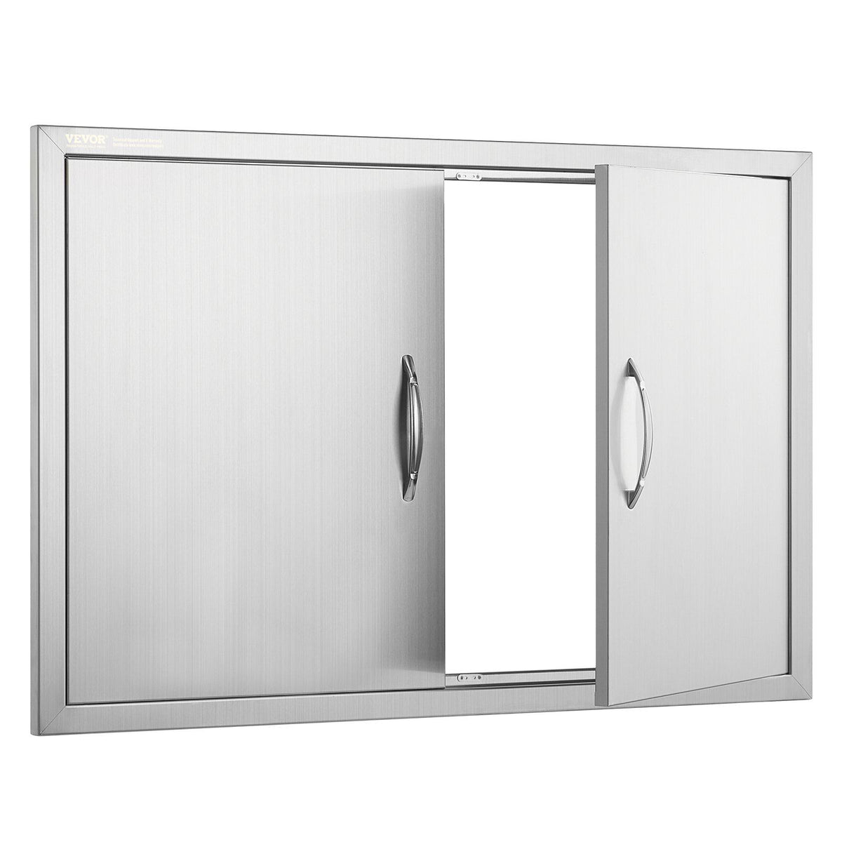 BBQ Access Door, 915x610 mm Double Outdoor Kitchen Door, Stainless Steel Flush Mount Door, Wall Vertical Door V952-SMMBSCJMYS36WMLACV0