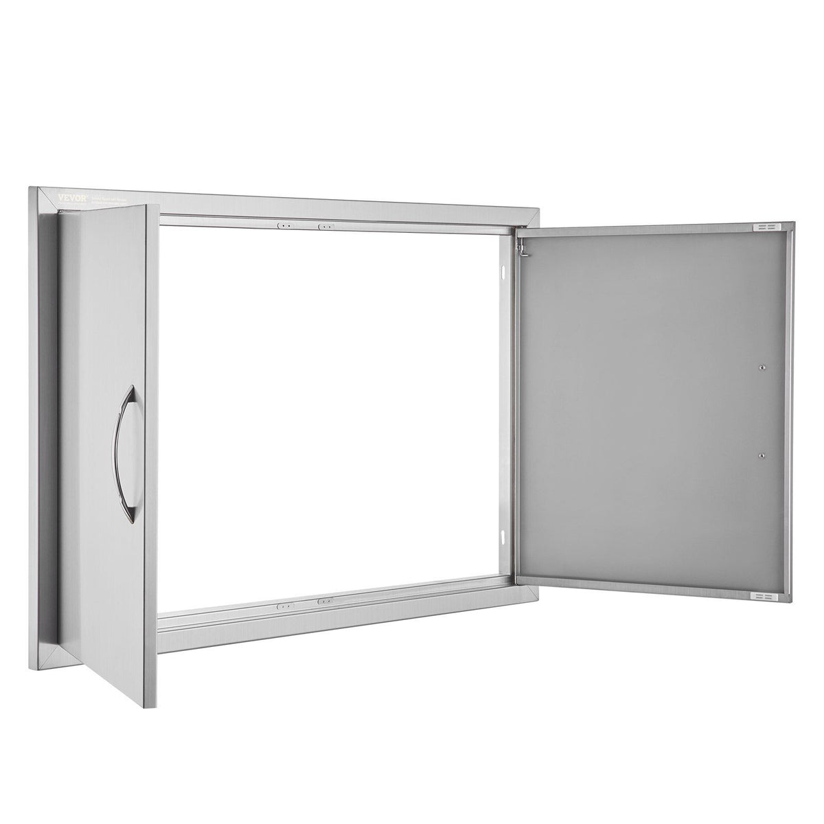 BBQ Access Door, 915x610 mm Double Outdoor Kitchen Door, Stainless Steel Flush Mount Door, Wall Vertical Door V952-SMMBSCJMYS36WMLACV0