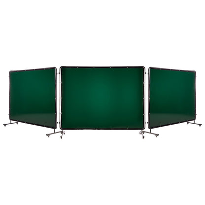 Welding Screen with Frame, 3-Panel 1.74 x 2.34m Welding Curtain Screen, Flame-Resistant Vinyl Protection V952-SMPF68FTYKJL3GT47001V0