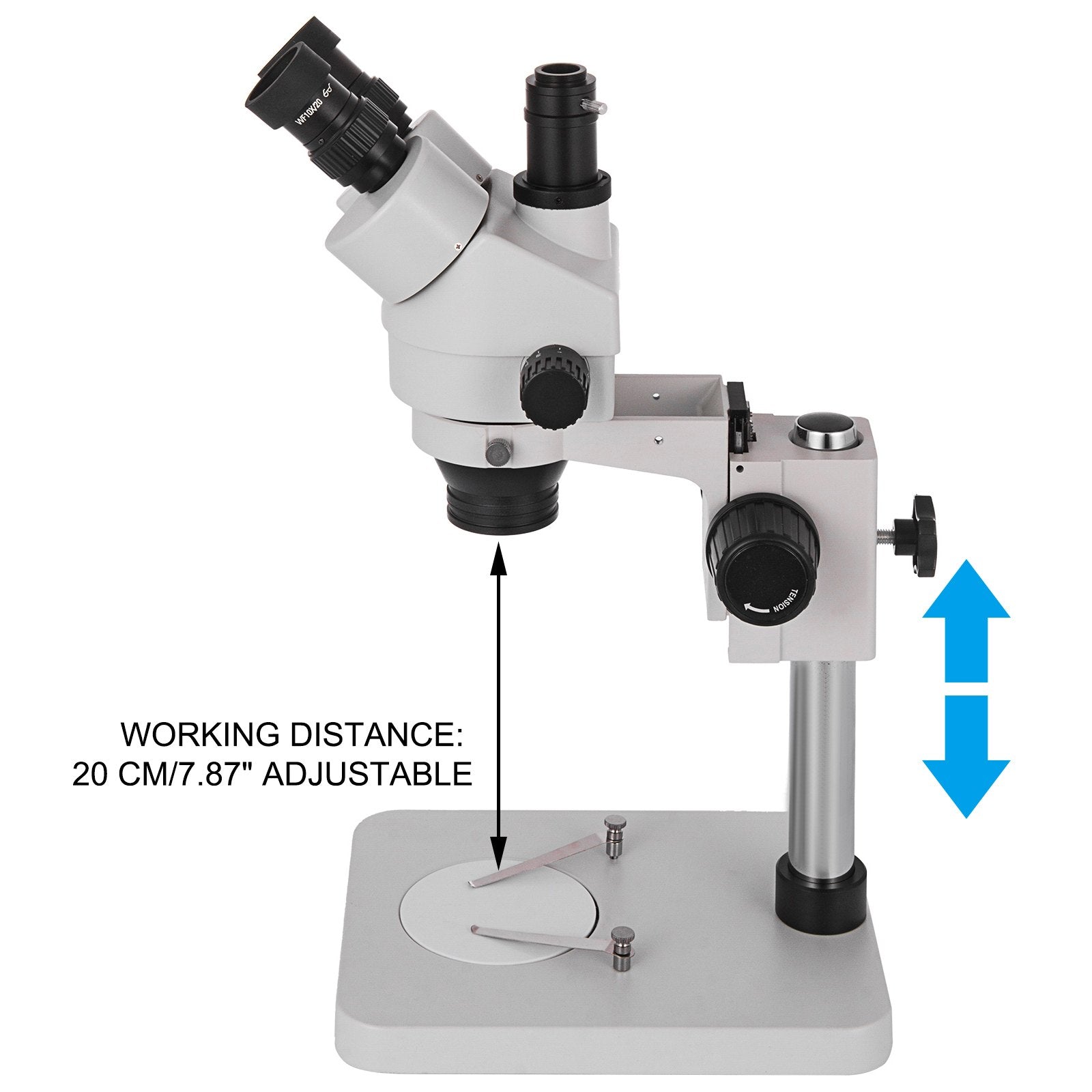 3.5X-90X Trinocular Stereo Microscope w/Pillar Stand Biological Reliable Lab V952-SMXWJ3.5X-90XTS01V0