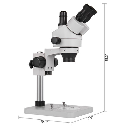 3.5X-90X Trinocular Stereo Microscope w/Pillar Stand Biological Reliable Lab V952-SMXWJ3.5X-90XTS01V0
