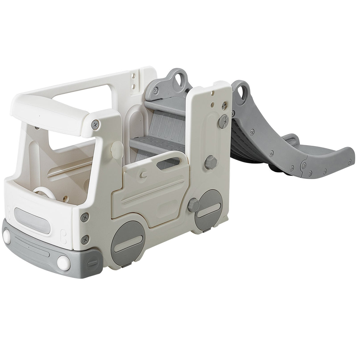 Toddler Slide, Kid Slide for Toddlers Age 1-12 with Climbable Ladders & Bus Playhouse, Indoor Outdoor Slide V952-SNETHTHTRKJTDKYP4V0