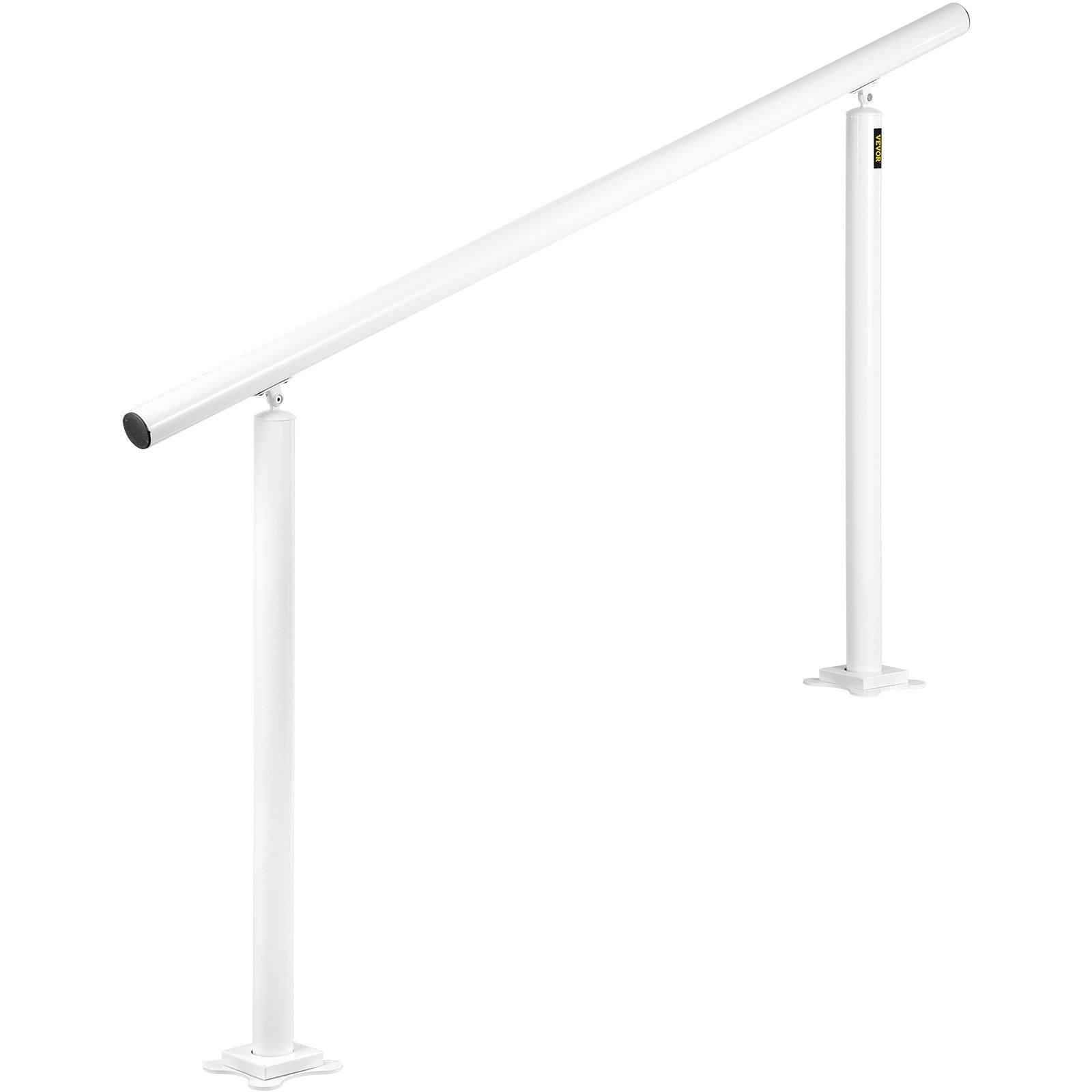 Outdoor Stair Railing Kit, 5 FT Handrails 0-5 Steps, Adjustable Angle White Aluminum Stair Hand Rail for The V952-SNLZSLZYGL5FTPDUBV0
