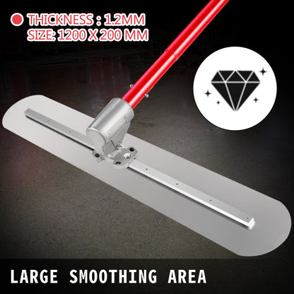 Bull Float Concrete Float 1200x200mm Concrete Tool Trowel Float Handle & Bracket V952-SNMZ1200X200ZH001V0