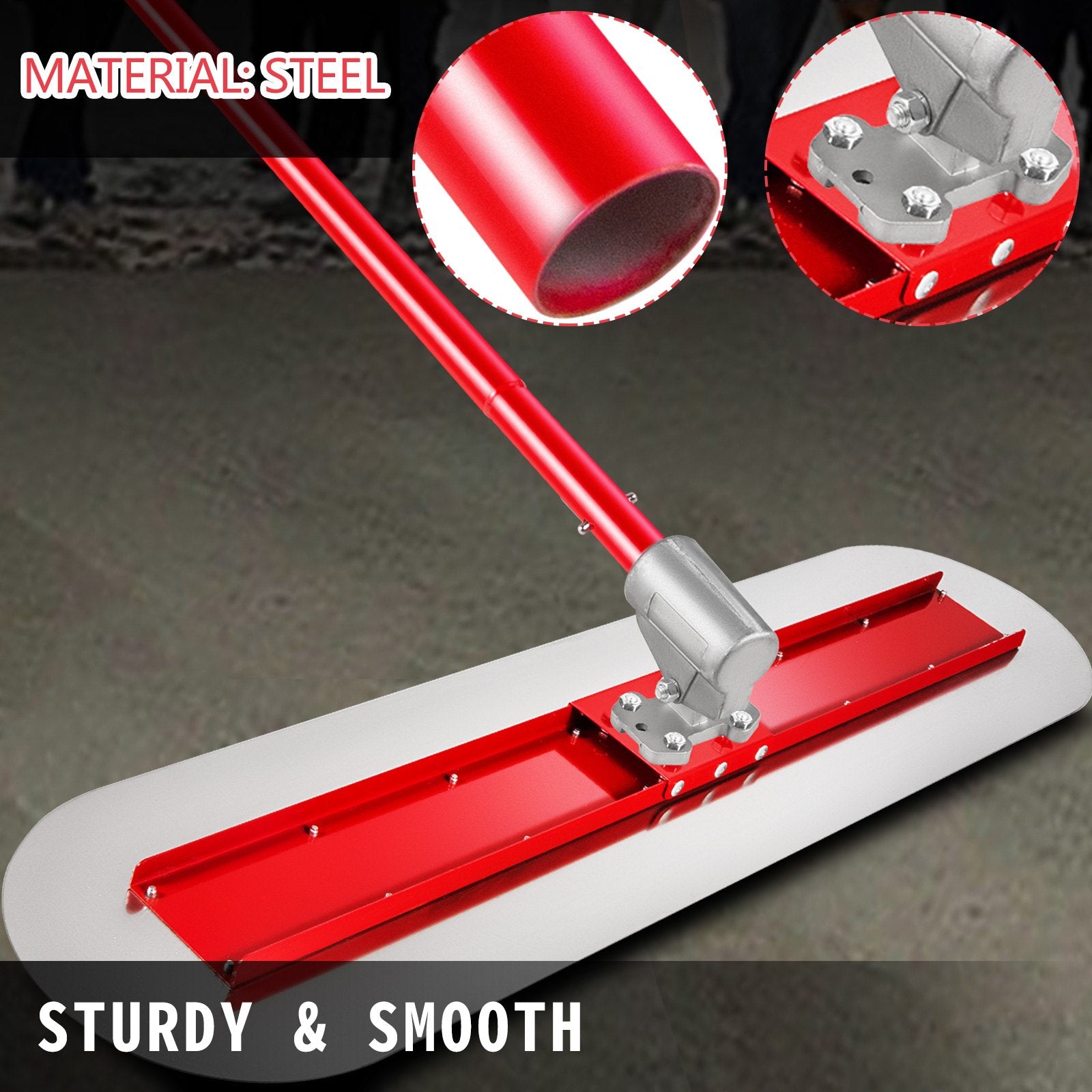 Bull Float Manganese Steel Concrete Float 1200x300mm Concrete Float Tool Cement Tool Bull Concrete Kit Bull V952-SNMZ1200X300ZH001V0
