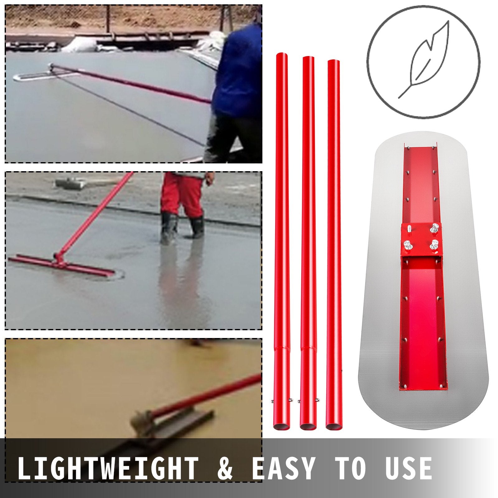 Bull Float Manganese Steel Concrete Float 1200x300mm Concrete Float Tool Cement Tool Bull Concrete Kit Bull V952-SNMZ1200X300ZH001V0