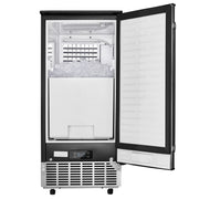 Undercounter Built-in Ice Maker, 80 Lbs/Day Under Counter Ice Maker Machine with Reversible Door Stainless V952-SNQRSZBJ80LBQY0EFV3