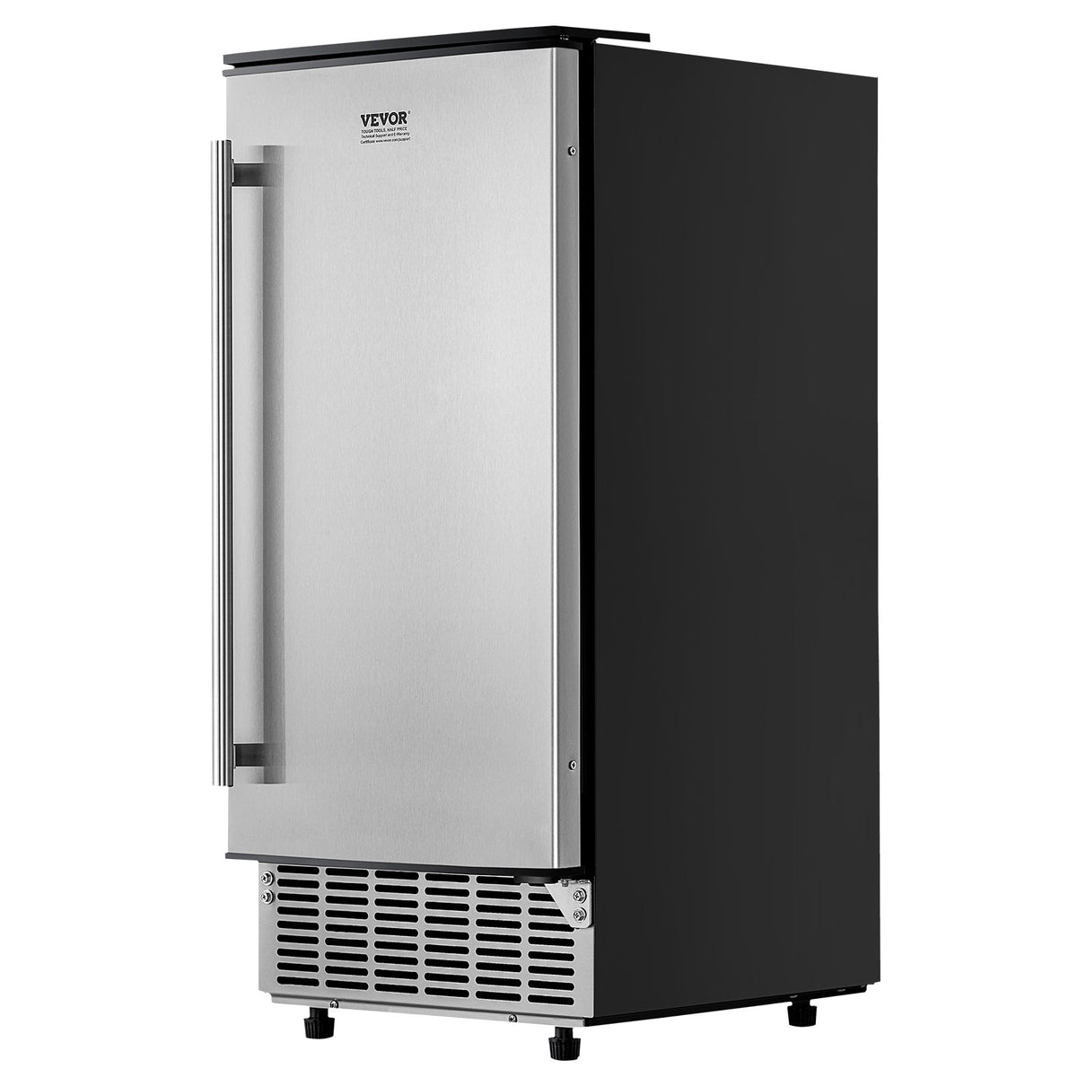 Undercounter Built-in Ice Maker, 80 Lbs/Day Under Counter Ice Maker Machine with Reversible Door Stainless V952-SNQRSZBJ80LBQY0EFV3
