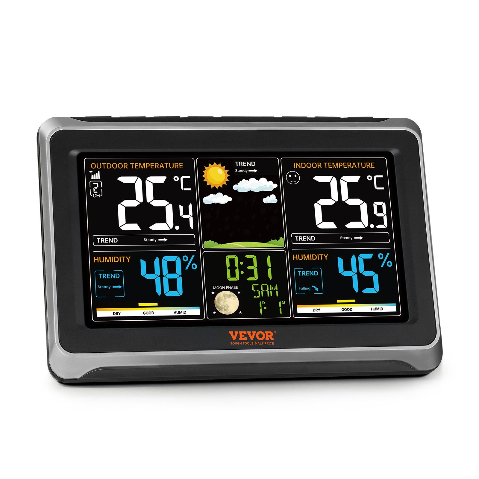 Weather Station Indoor Outdoor, Large Color Display, Wireless Digital Home Weather Station, with Sensor V952-SNQXZWX75VAAAAQ08V3