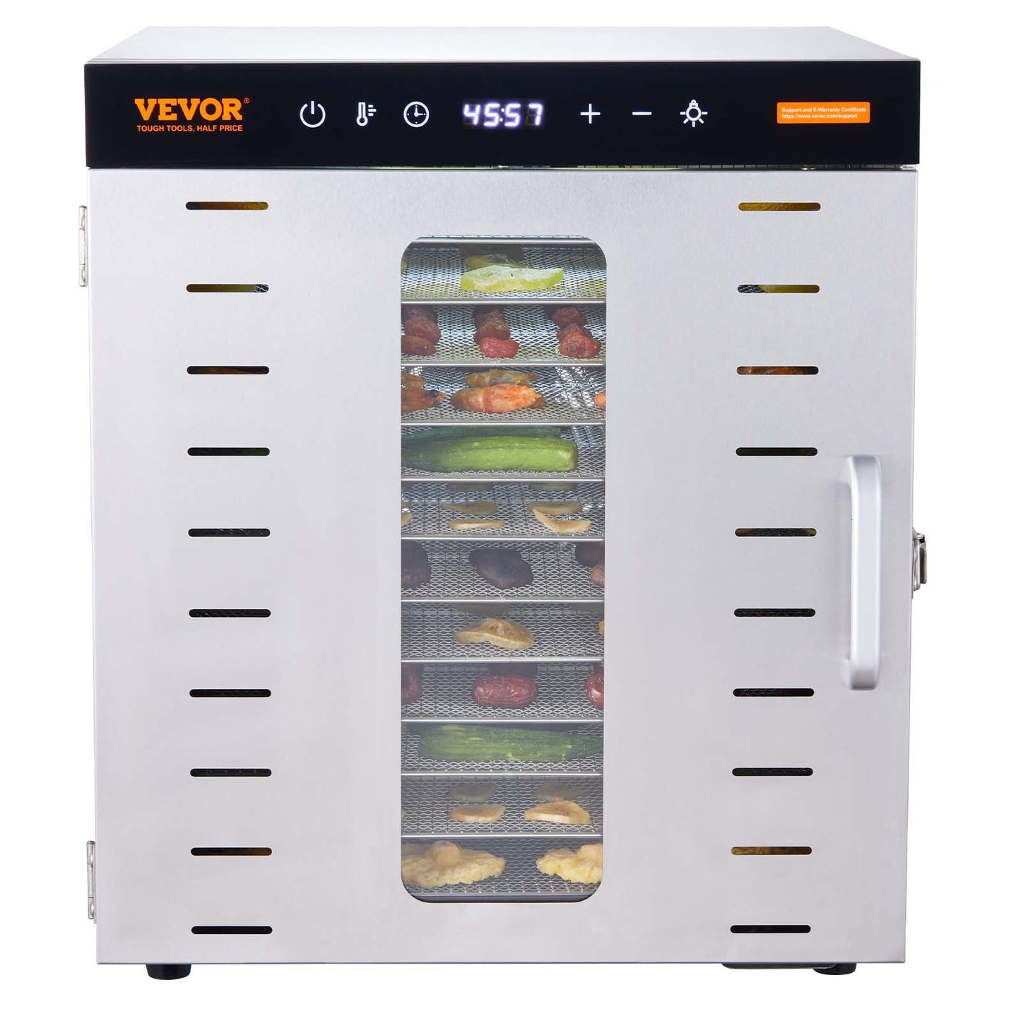 10 Trays Food Dehydrator Machine Stainless Steel 1000W Jerky Fruit Drying V952-SP1005481000WM6IMV3