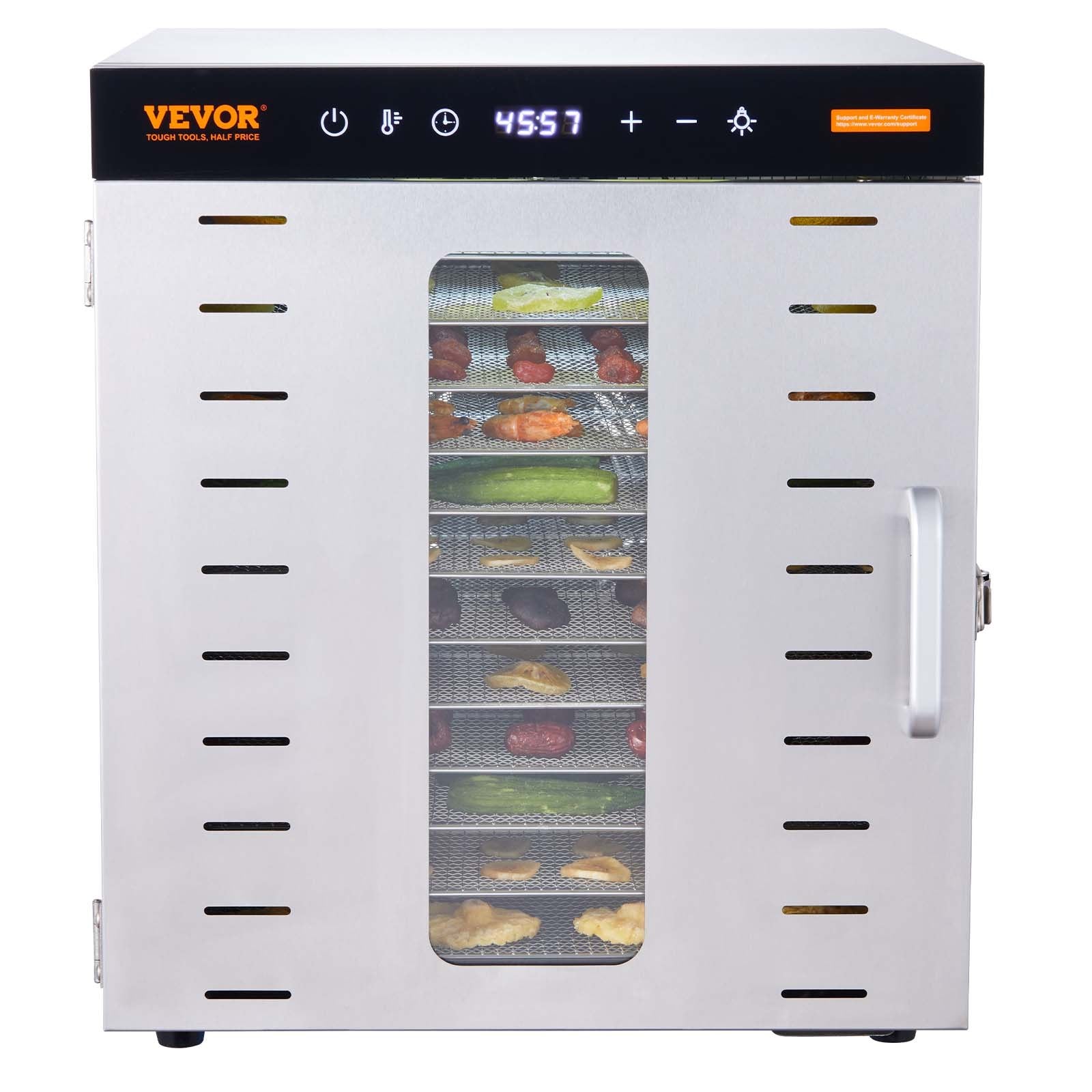 10 Trays Food Dehydrator Machine Stainless Steel 1000W Jerky Fruit Drying V952-SP1005481000WM6IMV3