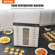 10 Trays Food Dehydrator Machine Stainless Steel 1000W Jerky Fruit Drying V952-SP1005481000WM6IMV3