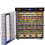 10 Trays Food Dehydrator Machine Stainless Steel 1000W Jerky Fruit Drying V952-SP1005481000WM6IMV3