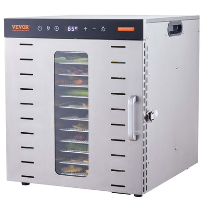 10 Trays Food Dehydrator Machine Stainless Steel 1000W Jerky Fruit Drying V952-SP1005481000WM6IMV3
