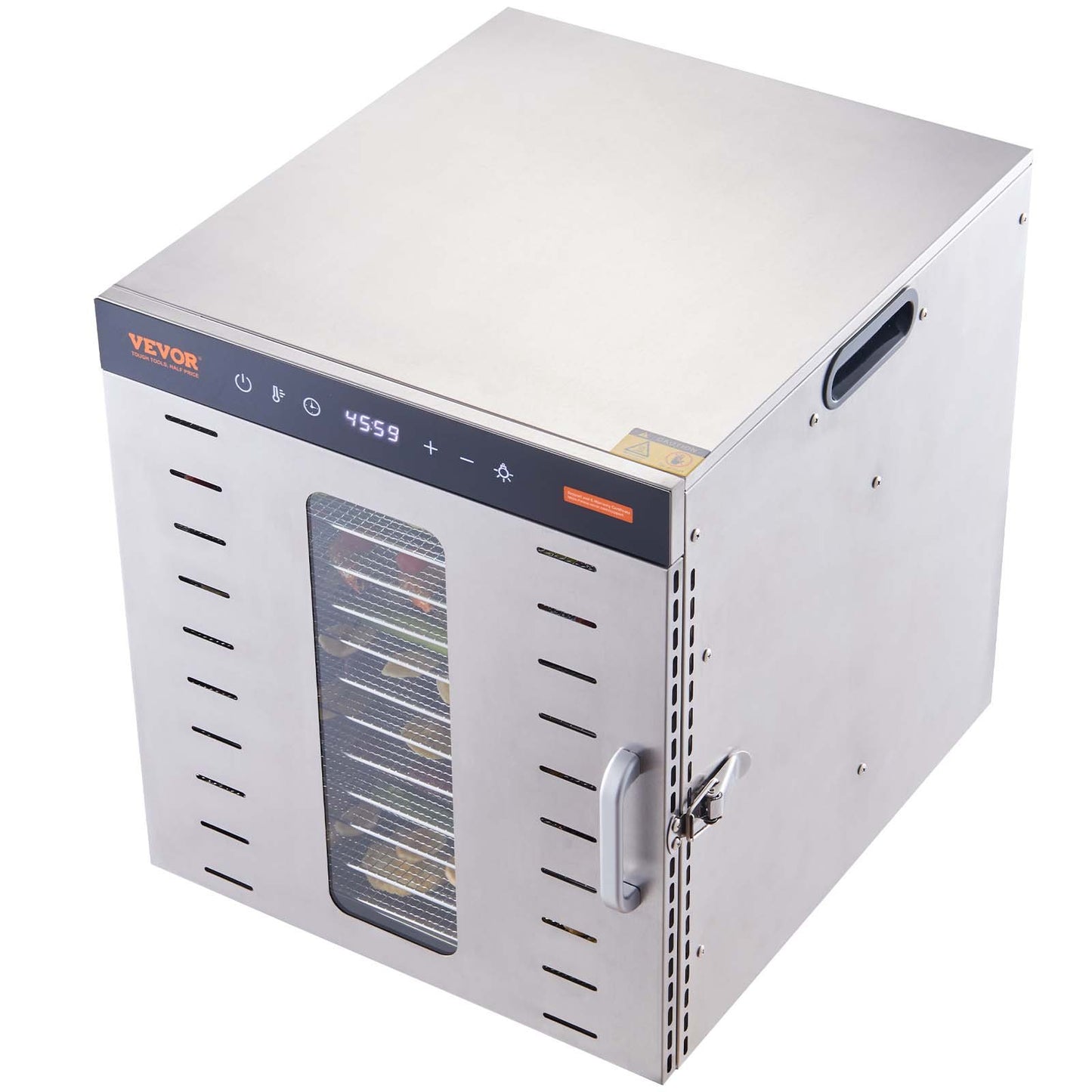 10 Trays Food Dehydrator Machine Stainless Steel 1000W Jerky Fruit Drying V952-SP1005481000WM6IMV3