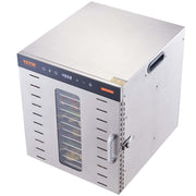 10 Trays Food Dehydrator Machine Stainless Steel 1000W Jerky Fruit Drying V952-SP1005481000WM6IMV3