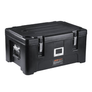 Insulated Food Pan Carrier, 36Qt Capacity, Stackable Catering Hot Box with 3 Stainless Steel Pans, Top Load V952-SPBW30-D1330LULKRV0