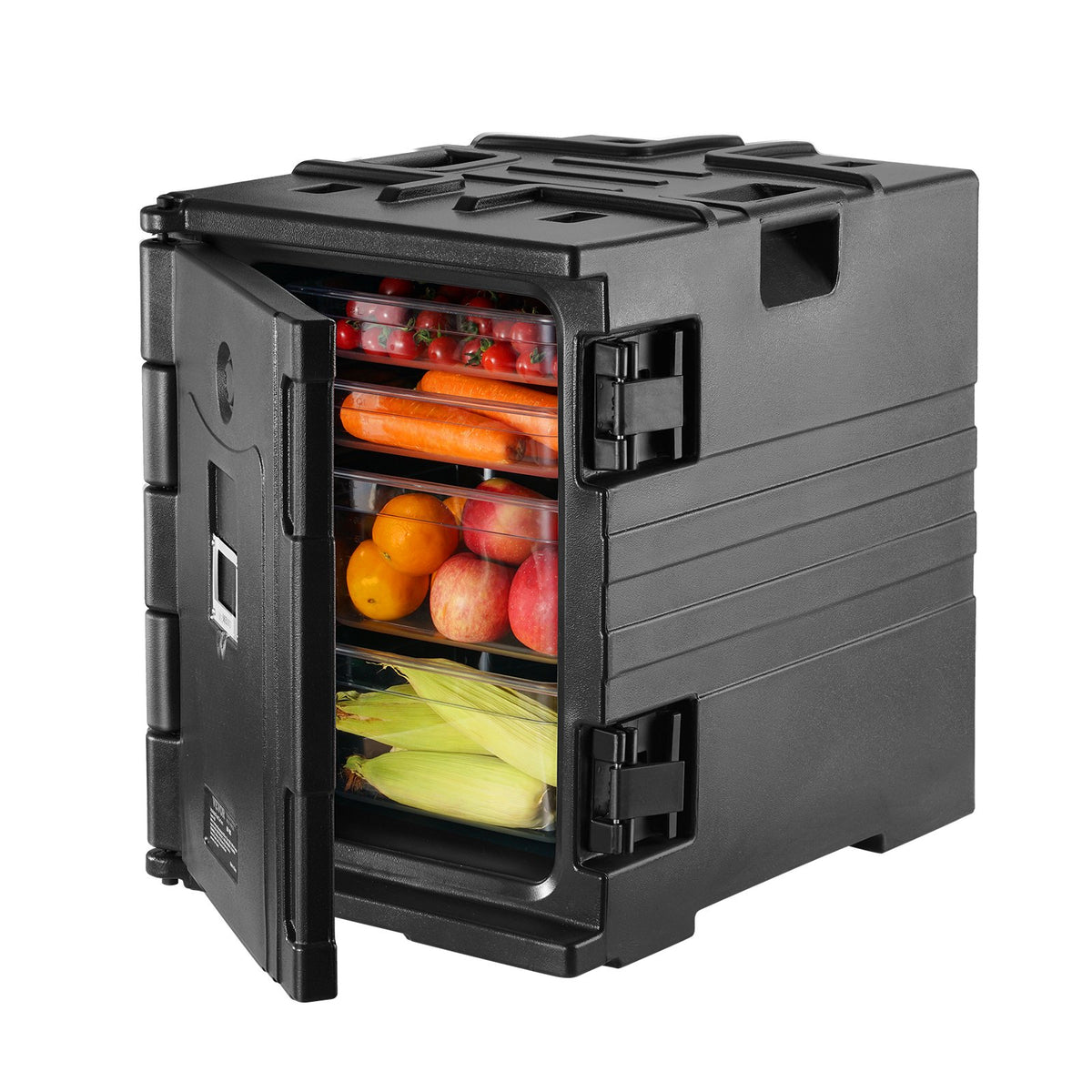 Insulated Food Pan Carrier, 82 Qt Hot Box for Catering, LLDPE Food Box Carrier w/ Double Buckles, Front V952-SPBWXH90-A90LR902V0