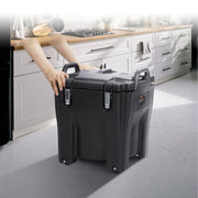 Insulated Food Carrier, 30L Capacity, Stackable Catering Hot Box with Stainless Steel Barrel, Top Load LLDPE V952-SPBWXHSBWT30LBMYXV0