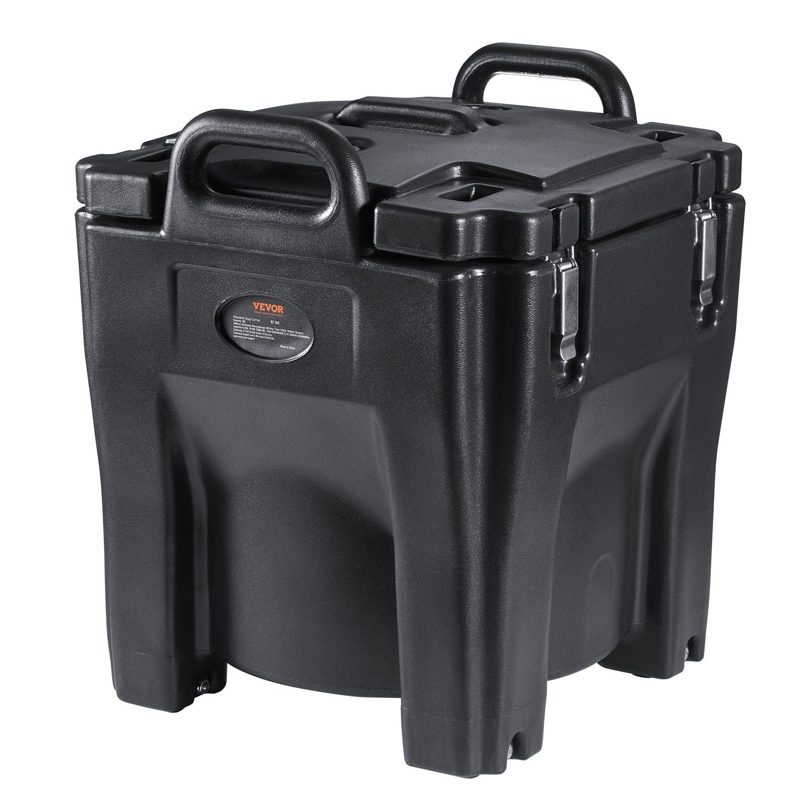 Insulated Food Carrier, 30L Capacity, Stackable Catering Hot Box with Stainless Steel Barrel, Top Load LLDPE V952-SPBWXHSBWT30LBMYXV0