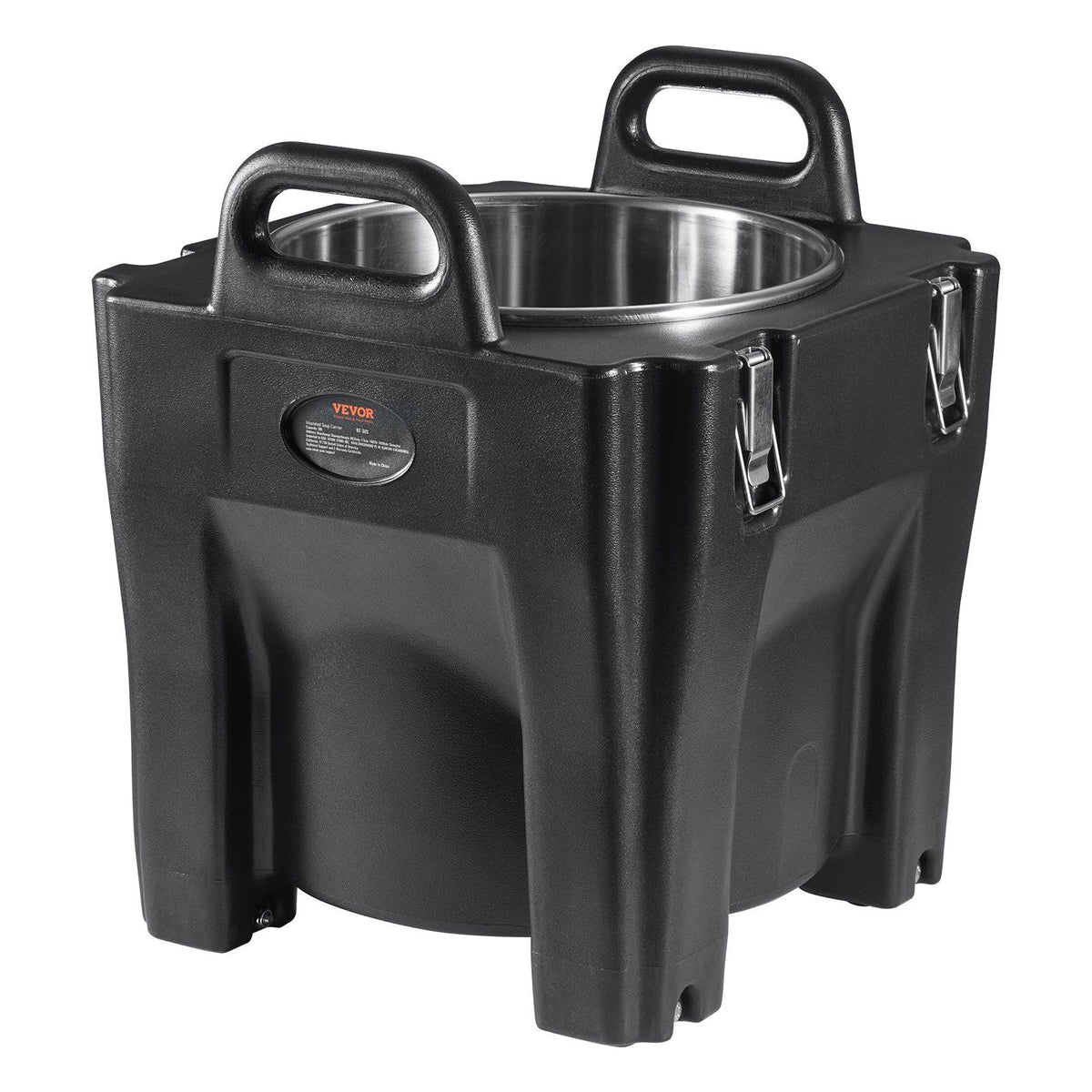 Insulated Food Carrier, 30L Capacity, Stackable Catering Hot Box with Stainless Steel Barrel, Top Load LLDPE V952-SPBWXHSBWT30LBMYXV0