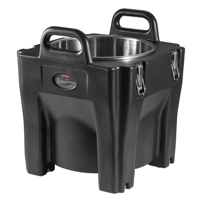 Insulated Food Carrier, 30L Capacity, Stackable Catering Hot Box with Stainless Steel Barrel, Top Load LLDPE V952-SPBWXHSBWT30LBMYXV0